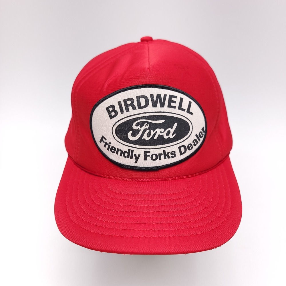 Vintage Ford Foam‎ SnapBack Trucker Hat Adult Red Patch Cap